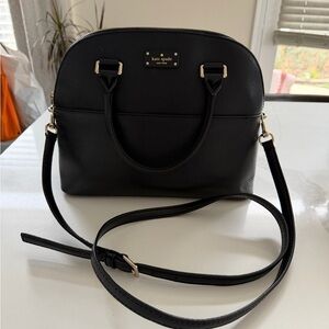 Kate Spade New York Grove Street Carli Black Leather Convertable bag